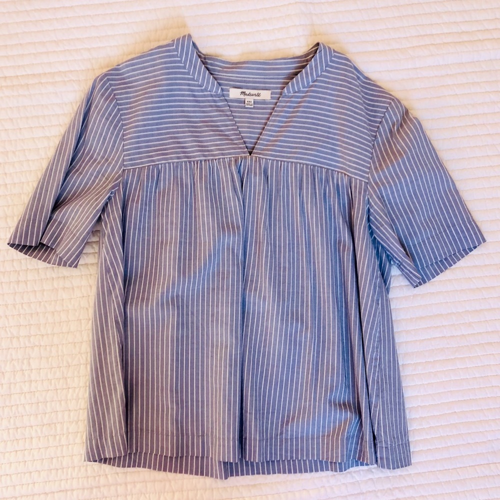 Madewell Striped Babydoll Shirt